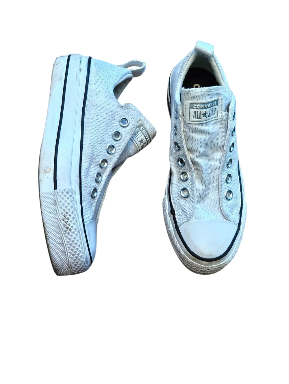 Converse Women's Chuck Taylor All Star Lift Platform Leather Low Top Sneaker - Picture 2 of 7